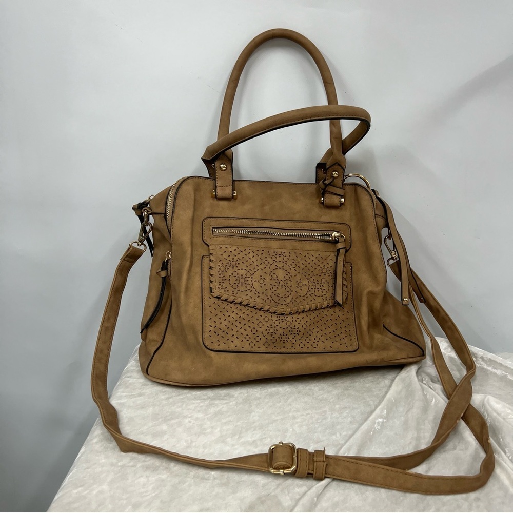 Tan Shoulder Purse adjustable strap